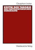Kritik Der Theorie Der Partizipatorischen Demokratie 3531120905 Book Cover