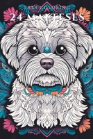 24 Malteses coloring book B0C4MNCJT4 Book Cover