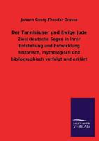 Der Tannhauser Und Ewige Jude 1141774194 Book Cover