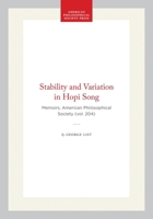 Stability and Variation in Hopi Song 087169204X Book Cover