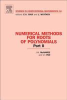 Numerical Methods for Roots of Polynomials 0444527303 Book Cover