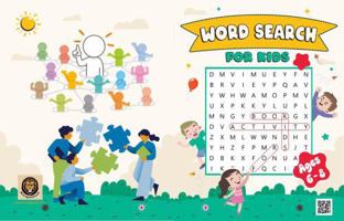 Word Search Activity Book for Kids, Ages 6-8: Fun Diverse Themes: Animal Halloween, Autumn, Winter, Christmas | Large Print Word Search Puzzles for ... Games (Search and Find) Book for Children. 1963871359 Book Cover