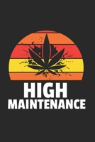 Marihuana Weed Notizbuch: Marihuana Weed Notizbuch f�r Liebhaber / Notizheft / Notizblock A5 (6x9in) Dotted Notebook / Punkteraster / 120 gepunktete Seiten 1679141147 Book Cover