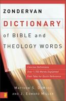 Zondervan Dictionary of Bible and Theology Words 0310240344 Book Cover