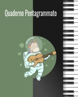 Quaderno Pentagrammato: Quaderno di musica pentagrammato - 60 pagine, 12 pentagrammi per pagina, Dimensione 20,32 x 25,4 cm. B0841XJ87R Book Cover