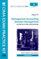 CIMA Exam Practice Kit Management Accounting Decision Management 0750669292 Book Cover