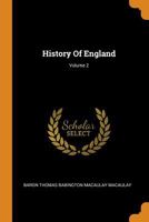 The History of England, Volume 2 1021589047 Book Cover