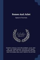 Romeo and Julet (LIbretto) 1016502052 Book Cover