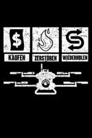 Kaufen Zerst�ren Wiederholen: Liniertes Notizbuch Din-A5 Heft f�r Notizen 167086815X Book Cover