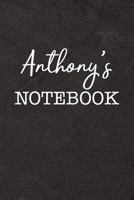 Anthony's Notebook: Personalized Scrapbook for Men 1798941104 Book Cover