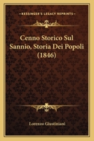 Cenno Storico Sul Sannio, Storia Dei Popoli (1846) 1160053952 Book Cover