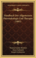 Handbuch Der Allgemeinen Pharmakologie Und Therapie 116849138X Book Cover