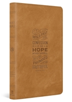 ESV Thinline Bible, Red Letter (Trutone, Nubuck Caramel, Hebrews 10:23 Design) B0GL9CWJ1V Book Cover