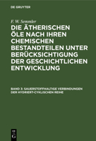 Sauerstoffhaltige Verbindungen Der Hydriert-Cyklischen Reihe 3112337433 Book Cover