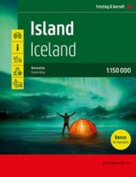 Island Reiseatlas, Autoatlas 1:150.000, Spiralbindung, freytag & berndt 3707922308 Book Cover