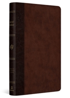 ESV Large Print Thinline Reference Bible (Trutone, Brown/Walnut, Timeless Design) B0GNMZJ6Q5 Book Cover