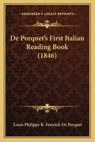 De Porquet's First Italian Reading Book (1846) 1247314324 Book Cover