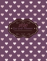 Dot Grid Planner: Heart Plum Cover Diary agenda half-done for you Dotted Grid Journal with Calendar 1698979703 Book Cover