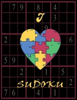 I love Sudoku: R�tselheft mit 320leichten Sudoku R�tseln im 8,5x11 Format mit L�sungen B084DGX9SX Book Cover