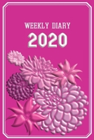 Weekly Diary 2020: Weekly Planner/Diary with added extras in the Diary Students/Teachers/Business/Home - 6" x 9" 127 pages - Flowers Pink Cover 1693176661 Book Cover