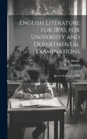English Literature for 1890, for University and Departmental Examinations: Byron's Prisoner of Chill 1022170813 Book Cover