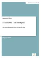 Sozialkapital - ein Paradigma?: Eine wissenschaftstheoretische Untersuchung 3838678915 Book Cover