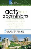 Quicknotes Simplified Bible Commentary Volume 10--Acts/2 Corinthians (Quicknotes Simplified Bible Commentary) 1597897760 Book Cover