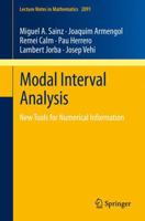 Modal Interval Analysis: New Tools for Numerical Information 3319017209 Book Cover