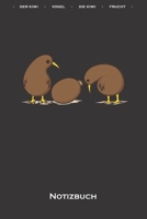 Zwei Kiwiv�gel mit einer Kiwifrucht Notizbuch: Punkteraster Notizbuch f�r Tierfreunde des flugunf�higen Laufvogels aus Neuseeland 1671507797 Book Cover