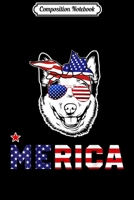 Composition Notebook: Australian Cattle Dog Merica 4th of July Dog Gift Journal/Notebook Blank Lined Ruled 6x9 100 Pages 1672170486 Book Cover