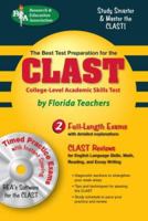 CLAST with CD-ROM (REA) The Best Test Prep for the College-Level Academic Skills 0738602744 Book Cover