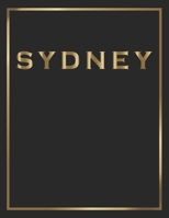 Sydney: Gold and Black  Decorative Book | Perfect for Coffee Tables, End Tables, Bookshelves, Interior Design & Home Staging Add Bookish Style to Your Home| Sydney 1700198602 Book Cover