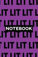 Notebook: Lit Typography Meme Pattern 1793325715 Book Cover