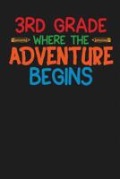 3rd Grade Where The Adventure Begins: Third Grade Notebook Composition Book 1080621245 Book Cover