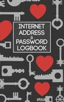 Internet Address & Password Logbook: Username and Password Keeper: Key and Heart Pattern 1671723899 Book Cover