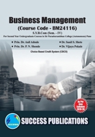 Busienss Management(S.Y.B.Com, S.P. College, Sem.-IV) 8196251920 Book Cover