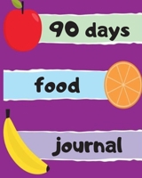 90 days food journal: A Daily Food and Exercise Journal, 90 Days Meal and Activity Tracker, Diet Planner and Fitness Journal 1710921153 Book Cover