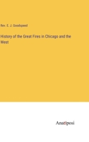 History of the Great Fires in Chicago and the West 3382109042 Book Cover