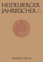 Heidelberger Jahrbucher 3540500146 Book Cover