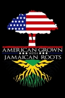 Journal: Jamaican Roots American Grown US Jamaica Caribbean African Black Lined Notebook Writing Diary - 120 Pages 6 x 9 1705883923 Book Cover