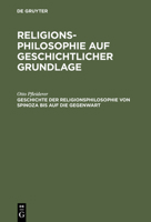 Geschichte Der Religionsphilosophie Von Spinoza Bis Auf Die Gegenwart 0274248360 Book Cover