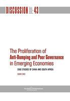 The Proliferation Of Anti Dumping And Poor Governance In Emerging Economies: Case Studies Of China And South Africa 9171066446 Book Cover