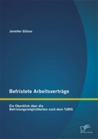 Befristete Arbeitsverträge: Ein Überblick über die Befristungsmöglichkeiten nach dem TzBfG 3842870620 Book Cover