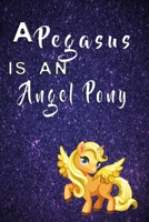 A Pegasus is an angel pony notebook: Notebook graph paper 120 pages 6x9 perfect as math book, sketchbook, workbook and diary Angelically Pony with Stars 1676561080 Book Cover