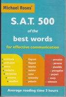 SAT 500 of the Best Words 0646812742 Book Cover