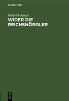 Wider die Reichsnörgler (German Edition) 3486725440 Book Cover