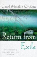 Return from Exile: One Woman's Journey Back to Judaism 0826411029 Book Cover