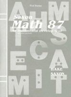 Saxon Math 87: An Incremental Development 1591411696 Book Cover