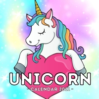 Unicorn Calendar 2021: 16-Month Calendar, Cute Gift Idea For Little Girls B093CHHX3T Book Cover