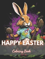 Happy Easter Coloring Book for Kids: 100+ Unique and Beautiful Designs for All Ages B0CV877RZ5 Book Cover